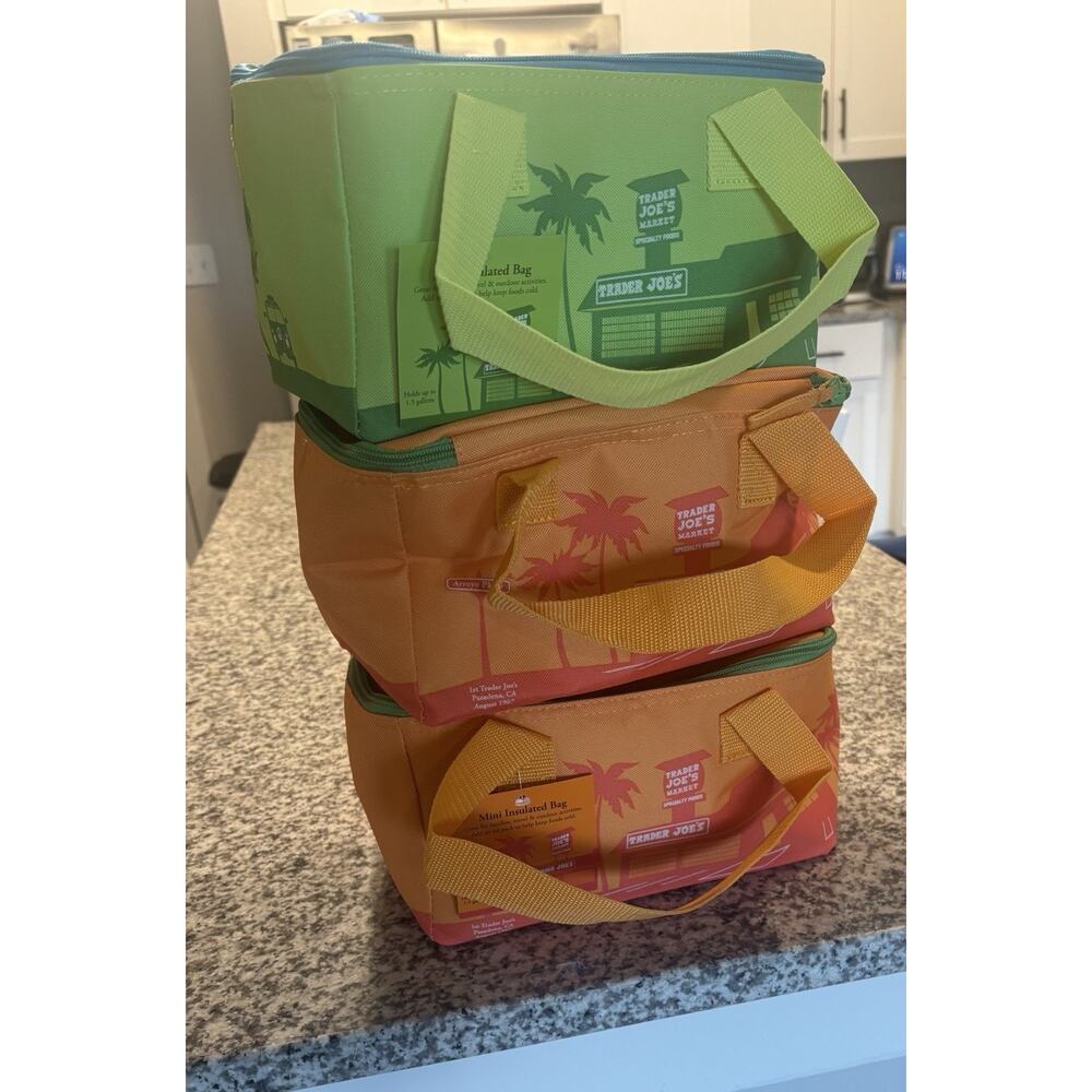 Trader Joes Viral Mini Pastel Canvas Bag (ONE BAG)